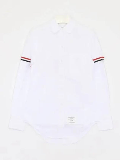 RWB Stripe Button Shirt White - THOM BROWNE - BALAAN 2