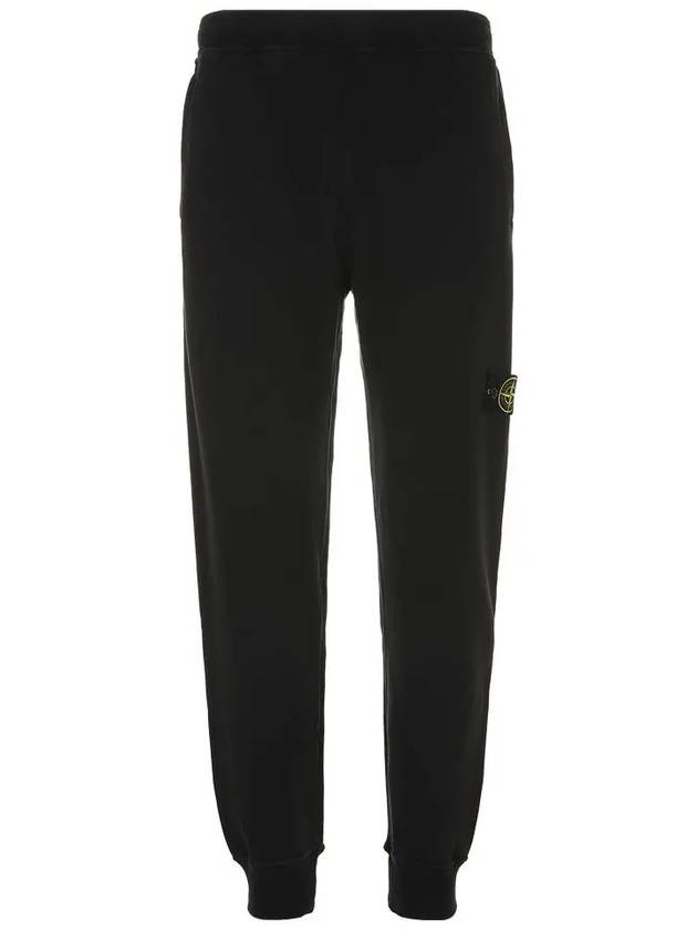 Signature Wappen Patch Cotton Baggy Pants Black - STONE ISLAND - BALAAN 3