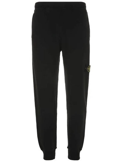 Signature Wappen Patch Cotton Baggy Pants Black - STONE ISLAND - BALAAN 2