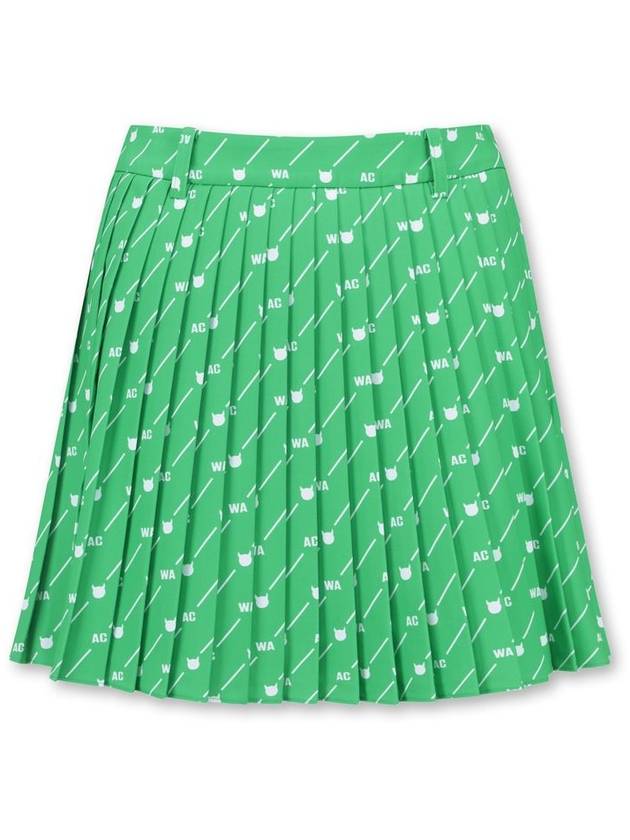 Women Pattern Pleats Skirt - WAAC - BALAAN 3