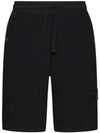 Wappen Patch Old Regular Fit Shorts Black - STONE ISLAND - BALAAN 2