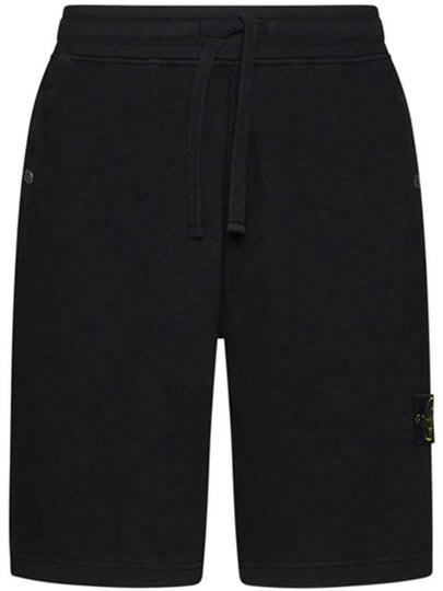 Wappen Patch Old Regular Fit Shorts Black - STONE ISLAND - BALAAN 2