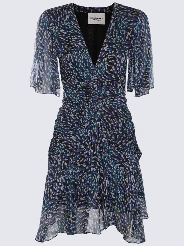 Vivienne Short Dress Midnight - ISABEL MARANT ETOILE - BALAAN 3