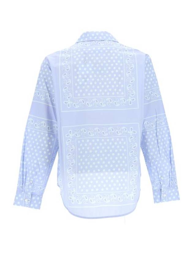 La Chemise Luis Paisley Print Long Sleeve Shirt Light Blue - JACQUEMUS - BALAAN 3