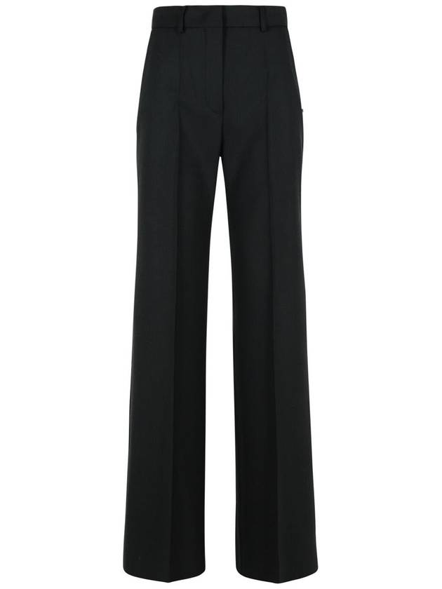 Sportmax 'Oxalis' Black Virgin Wool Pants - MAX MARA SPORTMAX - BALAAN 1