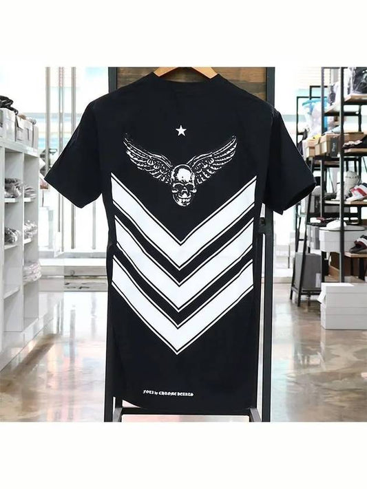 wing skull print tshirt - CHROME HEARTS - BALAAN 2