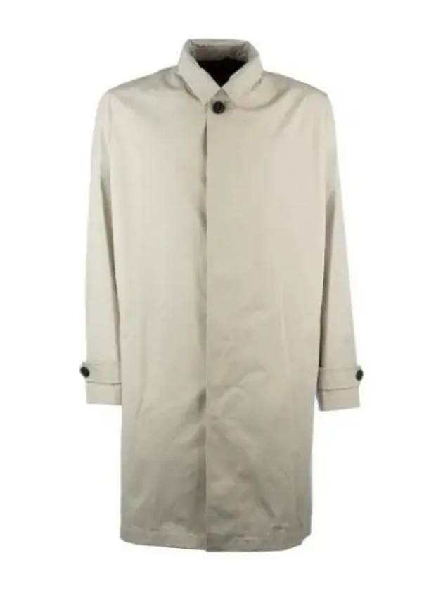 Water Repellent Regular Fit Gabardine Single Coat Beige - HUGO BOSS - BALAAN 2