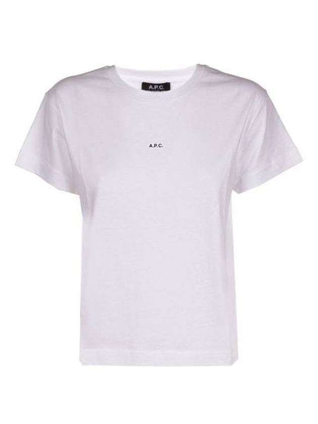 Jade Logo Short Sleeve T-Shirt White - A.P.C. - BALAAN 2