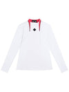 Golf Twinny Zip Mid Layer Long Sleeve T-Shirt White - J.LINDEBERG - BALAAN 2