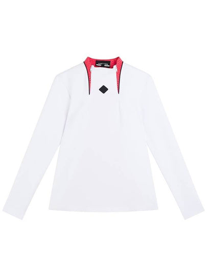 Golf Twinny Zip Mid Layer Long Sleeve T-Shirt White - J.LINDEBERG - BALAAN 2