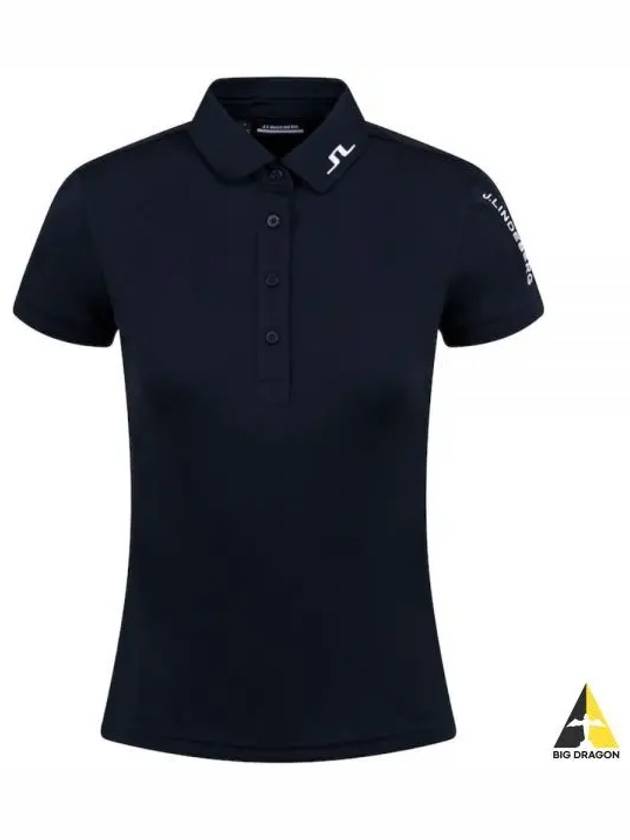 Women's Tour Tech Golf Polo Navy - J.LINDEBERG - BALAAN 2