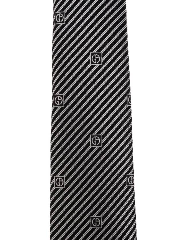 Giorgio Armani Silk Tie, Men's, Black - GIORGIO ARMANI - BALAAN 3