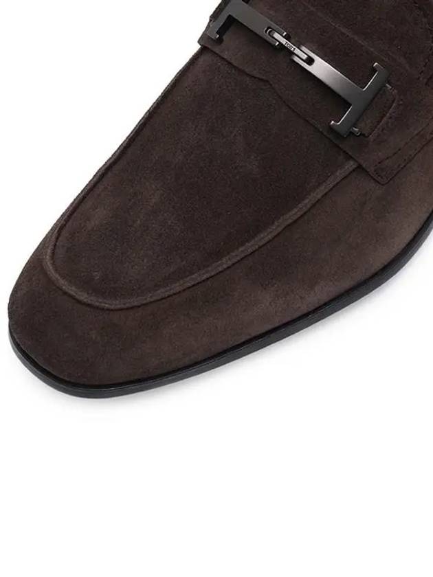 Men's Suede Loafers Dark Brown - TOD'S - BALAAN 5