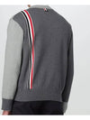 Funmix RWB Striped Intarsia Cotton Knit Top Grey - THOM BROWNE - BALAAN 4