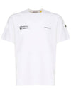 Logo Motif Short Sleeve T-shirt White - MONCLER - BALAAN 1