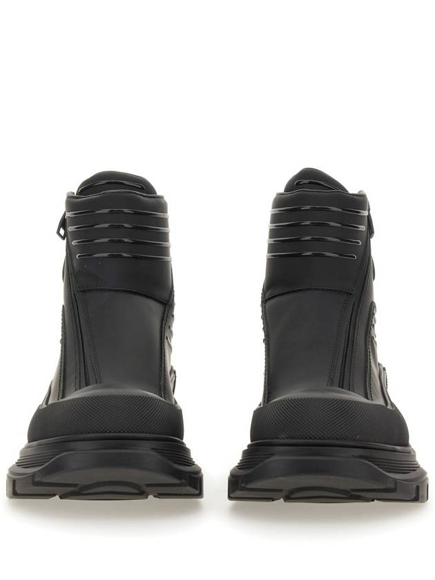 Tread Slick Moto Ankle Boots Black - ALEXANDER MCQUEEN - BALAAN 3