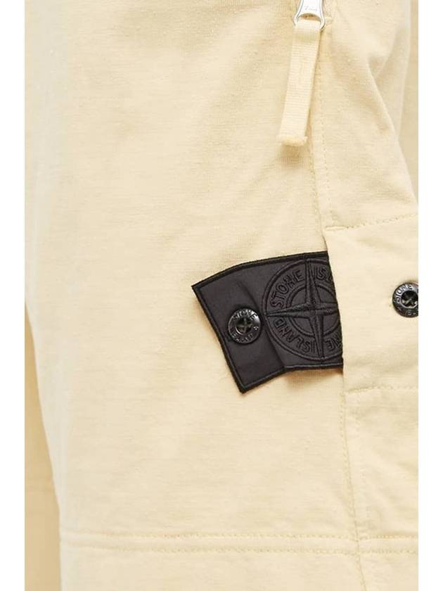 Wappen Patch Shadow Bermuda Shorts Beige - STONE ISLAND - BALAAN 3