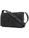 Intrecciato Cassette Cross Bag Black - BOTTEGA VENETA - BALAAN 3