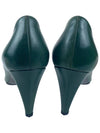 516430 XUV FO77N CAPRETTO Leather Pumpers Green High Heels - MIU MIU - BALAAN 5