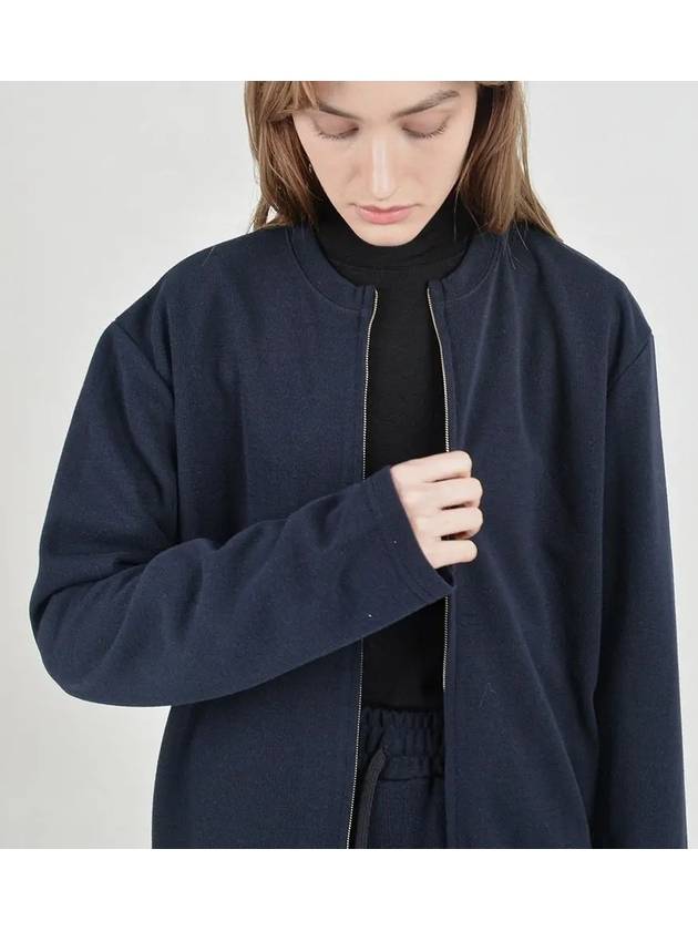 Essential Round Cardigan Zip Up Navy - CHANCE'S NOI - BALAAN 6