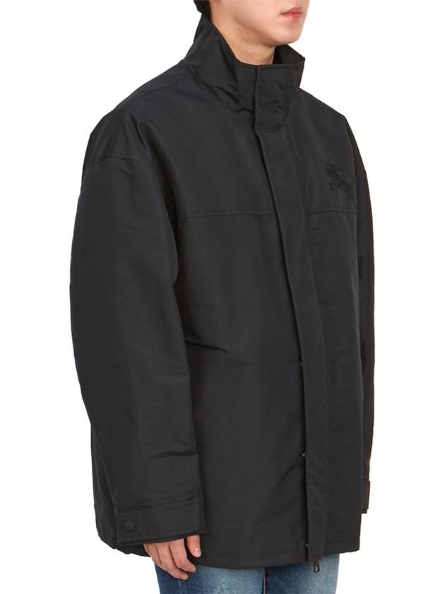 Nylon Salford Down Zip-Up Jacket Black - BURBERRY - BALAAN 7