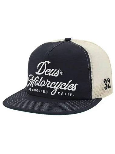 DMF247562 BLU ROUND OUT trucker ball cap hat - DEUS EX MACHINA - BALAAN 1