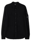 Gabardine Long Sleeve Shirt Black - CP COMPANY - BALAAN 1