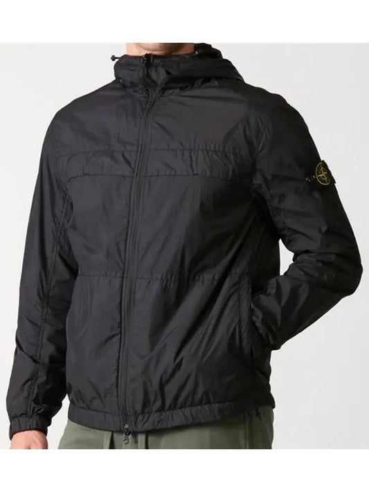 Garment Dyed Crinkle Reps R-Nylon Jacket Black - STONE ISLAND - BALAAN 2