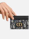 30 Montaine 5 Slot Oblique Jacquard Card Wallet Blue - DIOR - BALAAN 6