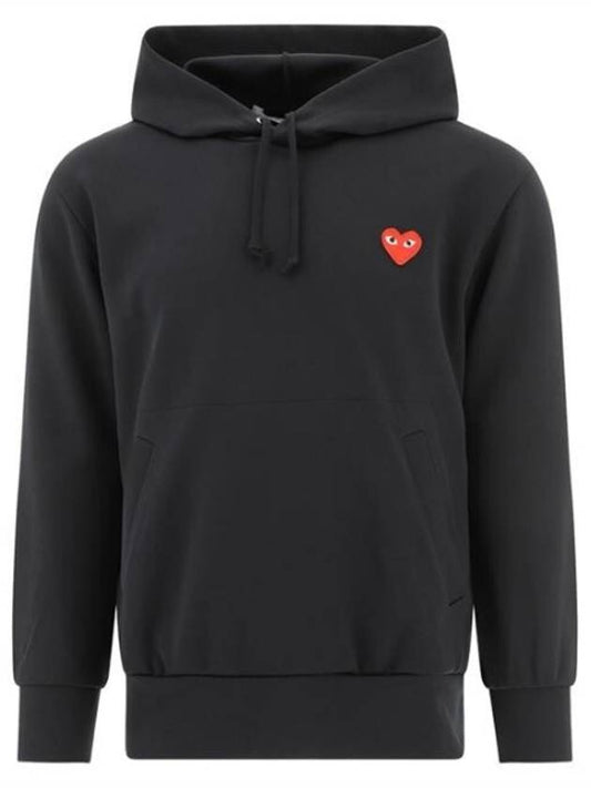 Men's Red Wappen Hood Black - COMME DES GARCONS - BALAAN 2