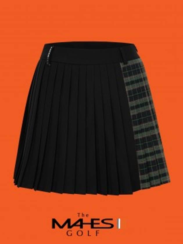 Skirt Shorts Orange Label British Check Pleated Skirt GKW9210 - MAHES - BALAAN 1