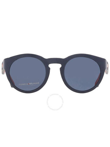 Tommy Hilfiger Blue Oval Unisex Sunglasses TH 1555/S 08RU/KU 48 - TOMMY HILFIGER - BALAAN 1