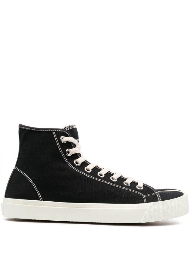 Tabi Split Toe High Top Sneakers Black - MAISON MARGIELA - BALAAN 2