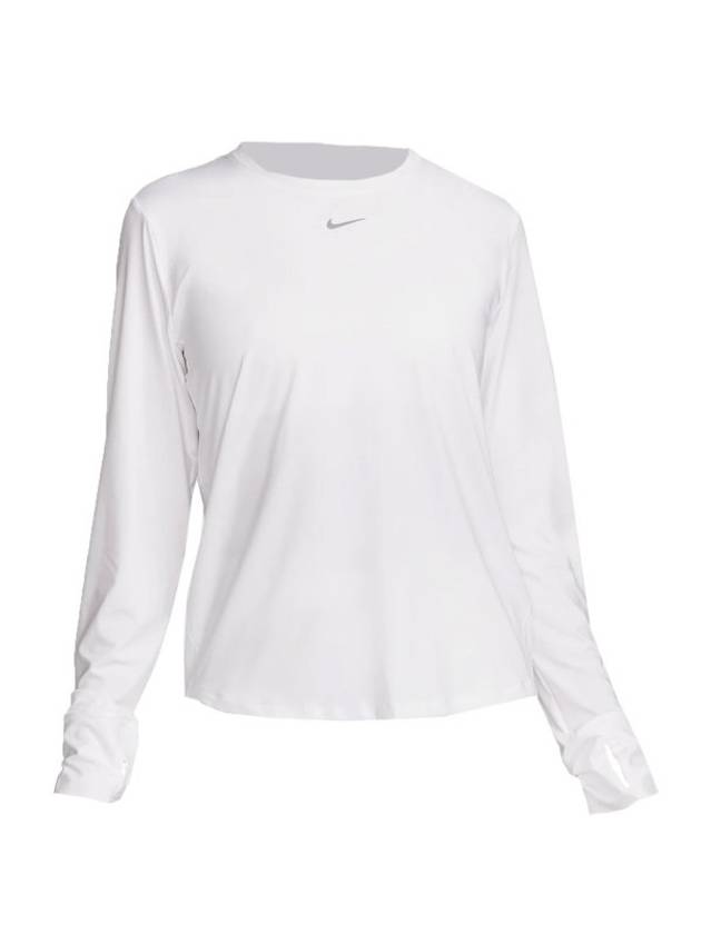 Women's One Classic Dry Fit Long Sleeve T-Shirt White - NIKE - BALAAN 1