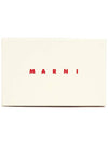 Logo Leather Half Wallet Brown - MARNI - BALAAN 10