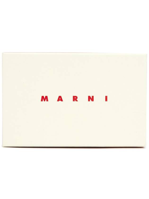 Logo Leather Half Wallet Brown - MARNI - BALAAN 10