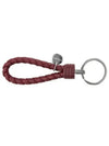 Intrecciato Leather Key Ring Brown - BOTTEGA VENETA - BALAAN 2