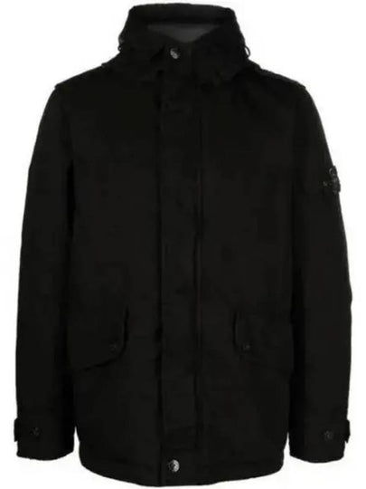 Ghost Piece O-Ventile Down Jacket Black - STONE ISLAND - BALAAN 2