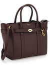 Small Classic Grain Zipper Tote Bag Brown - MULBERRY - BALAAN 4