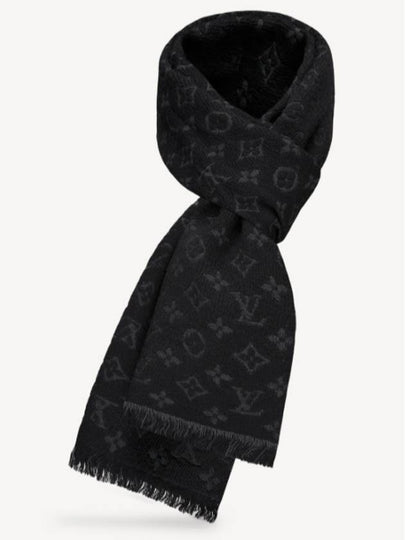 Monogram Classic Wool Scarf Black - LOUIS VUITTON - BALAAN 2