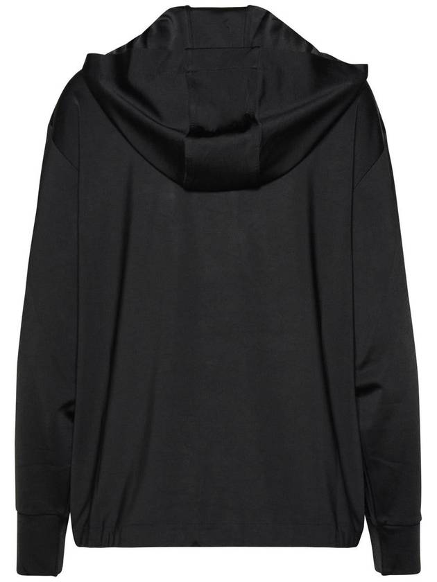 Moncler Black Viscose Hoodie - MONCLER - BALAAN 3