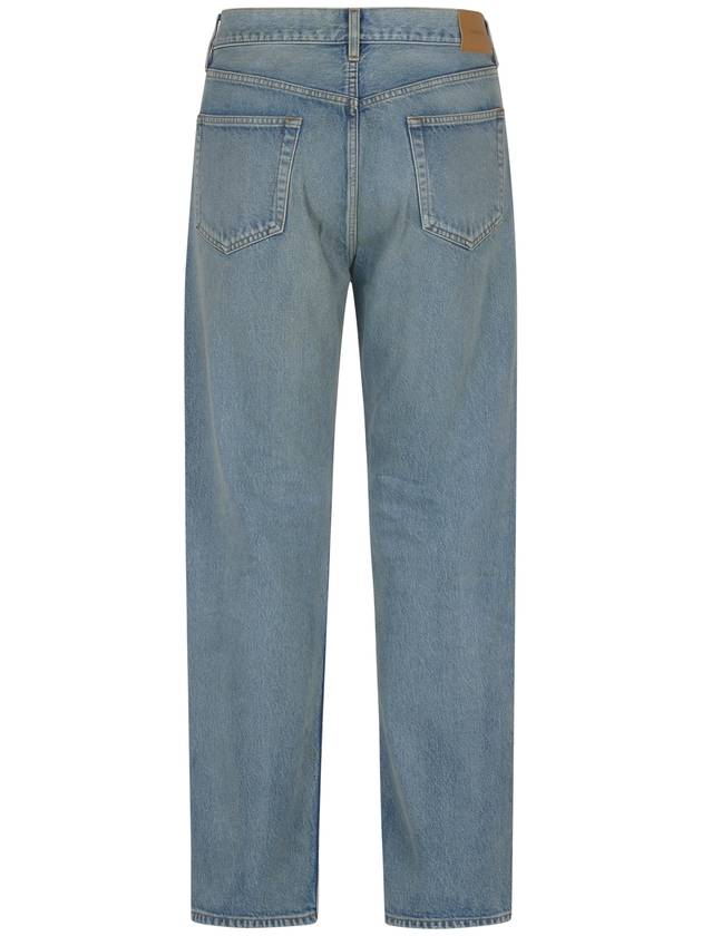 Loose Fit Mid Rise Jeans Blue - SAINT LAURENT - BALAAN 3