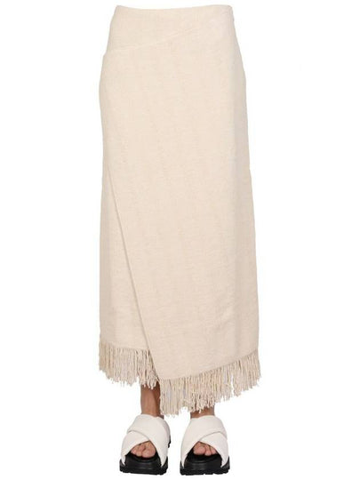 Wallet Wrap Up Long H Line Skirt Beige - JIL SANDER - BALAAN 2