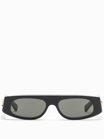 Geometric Shape Frame Sunglasses Black - GUCCI - BALAAN 1