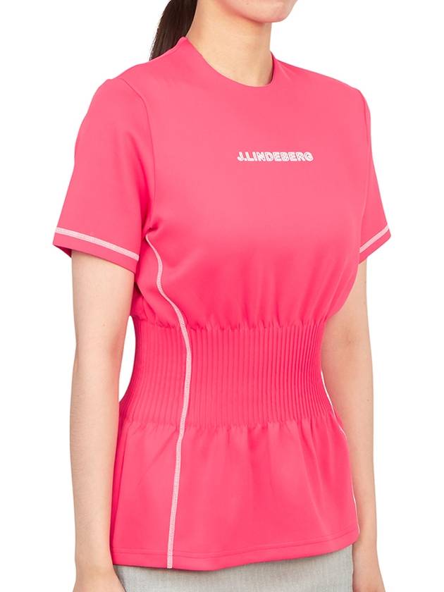 Kim short sleeve t-shirt pink - J.LINDEBERG - BALAAN 4