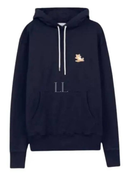 Chillax Fox Patch Classic Hoodie Navy - MAISON KITSUNE - BALAAN 2