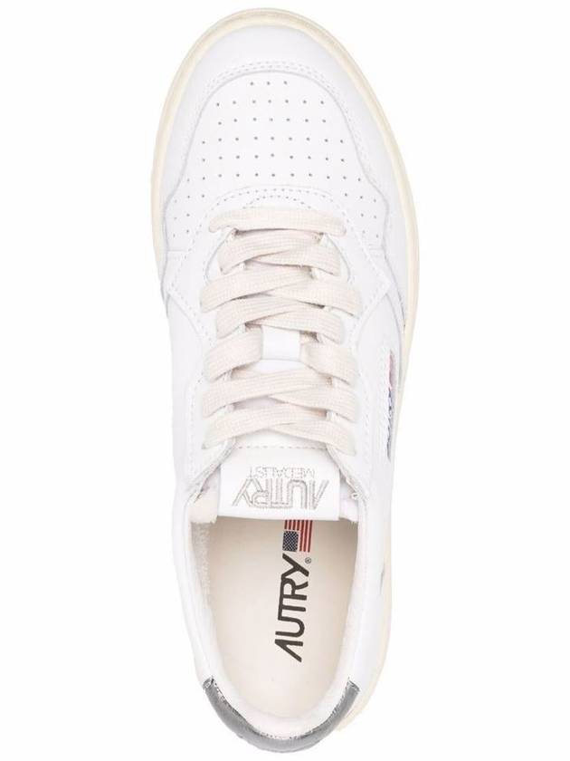 White And Silver Leather Sneakers Autry Woman - AUTRY - BALAAN 4