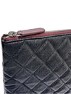 Women s A82552 Cavier Skin Classic COCO Silver Logo Large Clutch - CHANEL - BALAAN 6