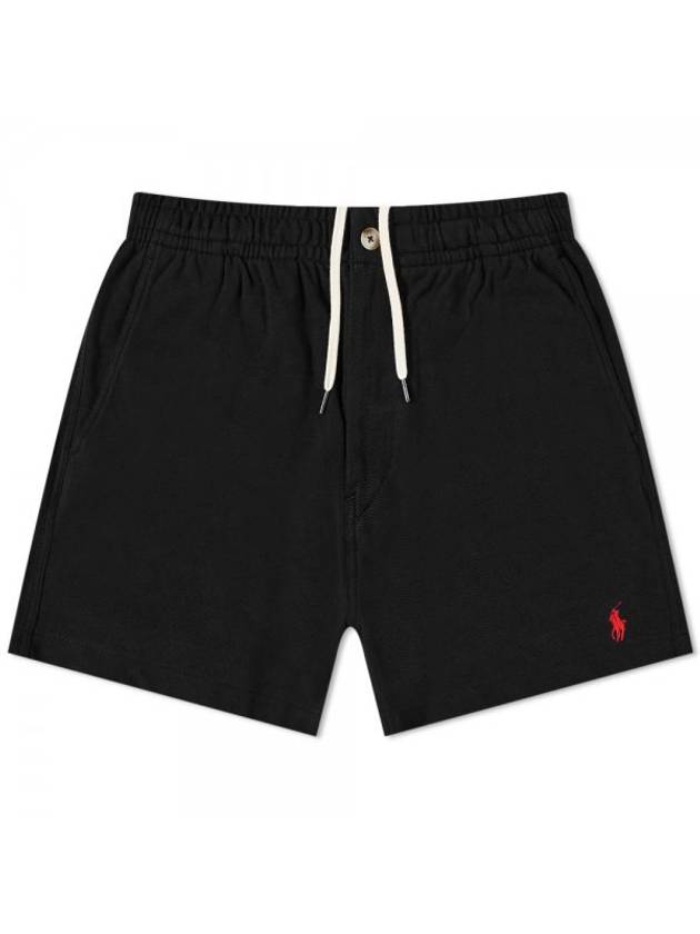 Men's Embroidered Pony Prepster Shorts Black - POLO RALPH LAUREN - BALAAN 1