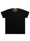 Icon Stripe Neck Short Sleeve T-Shirt Black - BURBERRY - BALAAN 2